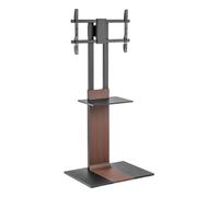 Soporte de suelo inclinable/ giratorio con bandeja dvd aisens ft86tse-401 para tv de 37-86'/ hasta 50kg