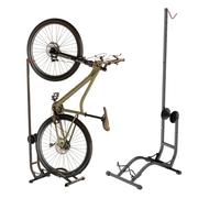 Soporte de suelo para bicicletas Maclean, independiente, horizontal/vertical, para almacenamiento, acero, carga máxima de 35 kg, MC-170