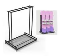 Soporte de suelo para esquís y tablas de snowboard, soporte móvil independiente para esquís, ideal para garaje, taller, cobertizo o apartamento. Organizador y expositor para tablas de snowboard.