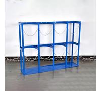 Soporte de Suelo para Tanque de oxígeno, Soporte metálico para Cilindros de acetileno, propano y Gas, Carrito portátil para Tanque de oxígeno médico, diseño Duradero de 120 cm (47 1/4")