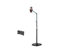Soporte de suelo para teléfono múltiple con abrazadera de liberación rápida y diseño que ahorra espacio para videos y oficina ABS + brazo de suspensión de metal
