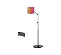 Soporte de suelo para teléfono múltiple con abrazadera de liberación rápida y diseño que ahorra espacio para videos y oficina ABS + brazo de suspensión de metal