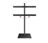 Soporte De Suelo para TV, Portátil, para Pantallas LCD, con Rotación De 45° A Izquierda Y Derecha, con Bridas para Cables, para Pantallas De 32 A 65 Pulgadas(A)