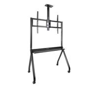 Soporte de Suelo TooQ FS20208M-B 55-100" Acero Ruedas Bloqueo VESA 200x200~900x600 120kg Negro