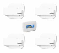 Soporte de Sujeción Compatible con Telepeaje Via-T-B&Drive-Teletac-Full-i/ Estante Para Peaje Coche Camión Moto/ Soporte Peaje Universal Compatible con Todos los Modelos TRP-4010 4Uds