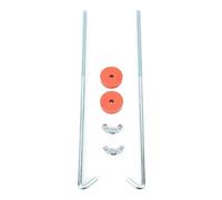 Soporte de Sujeción de Batería ,Kit de Sujeción de Batería Cromada de 10 Pulgadas con Pernos de Gancho J ,Arandelas ,Tuercas ,Accesorios Automotrices Universales