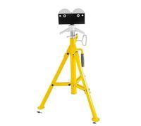 Soporte de sujeción tuberías con cabeza rodillo V-Head 2/4 Transferencia bolas Trípode plegable Jack 12in Herramienta soporte for Funcionamiento Estable(1109)