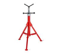 Soporte de sujeción tuberías con cabeza rodillo V-Head 2/4 Transferencia bolas Trípode plegable Jack 12in Herramienta soporte for Funcionamiento Estable(1107A-Wheel)