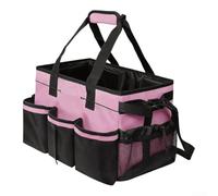 Soporte de suministros de limpieza con asa y correa ajustable para una organización eficiente de la limpieza del hogar