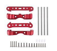 Soporte de suspensión delantera y trasera de metal con pin para Arrma 1/5 KRATON Outcast 8S RC Car Upgrade Parts Accesorios (Rot)