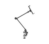 Soporte de Tableta Ajustable para Cama, Brazo Largo Giratorio, Soporte de Tableta de Escritorio de Metal, Abrazadera para Tabletas de 4,7 A 10,2
