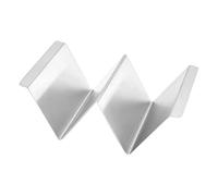 Soporte de tacos de acero inoxidable - Cuentas de mano sostenibles, soporte w -formación | Anti -Erust -apoyo, espacio -rescate para cocina, comedor, cafetería, burritos y comida mexicana