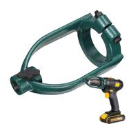 Soporte de taladro: brida portátil, elemento de fijación de metal | Soporte de taller para herramientas giratorias, banco de montaje profesional, ayuda artesanal, organización de instrumentos