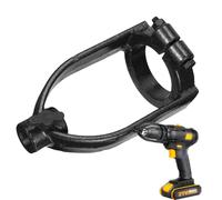 Soporte de taladro: brida portátil, elemento de fijación de metal | Soporte de taller para herramientas giratorias, banco de montaje profesional, ayuda artesanal, organización de instrumentos