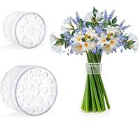 Soporte de Tallo de Flores, 2 Piezas Soporte en Espiral para Tallo de Ikebana Soporte de Tallo en Espiral para Jarrones Soporte de Tallo de Flores en Espiral,para Arreglos Florales(Pequeño + Grande)