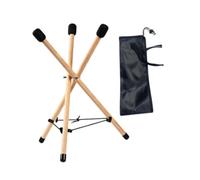 ＡＷＨＡＯ Soporte de Tambor de Mano de Triángulo, Soporte de Tambor de Madera de Trípode, Soporte de Tambor Etéreo, para Campamentos Parties de Picnics de Picni, M