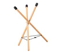 Soporte de tambor de mano de varios tamaños, construcción de madera natural, montaje rápido, plan flexible para uso en estudio de escenario, soporte de tambor de lengua de metal, transportable