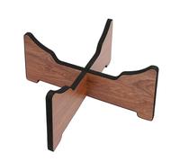 Soporte de tambor de tambor etéreo soporte de tambor de madera soporte de soporte estable para exhibir y tocar material de madera premium superficie de esponja duradera ensamblaje