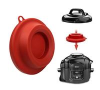 Soporte de tapa de silicona, accesorios de silicona para olla a presión Ninja Foodi olla a presión y freidora de aire 5 Qt, 6.5 Qt y 8 cuartos (rojo)