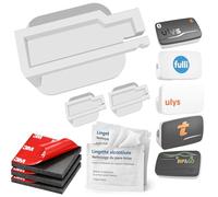 SOPORTE DE TAPA PARA TELEVISIÓN BIP PARABRISA UNIVERSAL AUTOROUTE DE AUTOMOCICLETA | REEMPLAZO COMPATIBLE CON BIP&GO ULYS VINCI FULLI TRP-4010 TRP-4030 (3 SOPORTES)