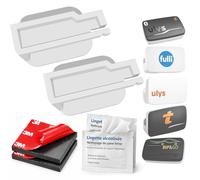 SOPORTE DE TAPA PARA TELEVISIÓN BIP PARABRISA UNIVERSAL AUTOROUTE DE AUTOMOCICLETA | REEMPLAZO COMPATIBLE CON BIP&GO ULYS VINCI FULLI TRP-4010 TRP-4030 (2 SOPORTES)