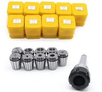 Soporte de Tapper MT2 MT3 MT4 ER16/ER20/ER25/ER32 + 9 Uds. Pinza de resorte for herramienta de torno de fresado CNC, cono Morse de alta calidad (Size : MTA2-ER32(9PCS))