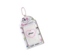 Soporte de tarjeta fotográfica popular coreano con llave de llave Mangas de tarjetas de plástico Banks Protección de tarjeta de crédito Regalos Tarjetas de identificación Protector