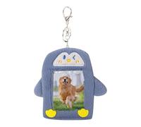 Soporte de tarjetas para fotografías, PU Plush 8 x 12,5 cm, 50 g, diseño de pingüino, protector de la carcasa, para cartera, , escuela, viajes, almacenamiento
