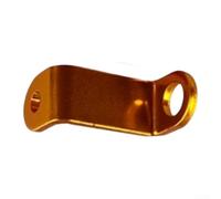 Soporte de taza de aceite de aleación de aluminio para cilindro maestro de freno de motocicleta con forma de Z ondulada y diseño estructural hueco (naranja en forma de Z)