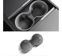 Soporte de taza de bebida gris para caja de reposabrazos de control 3Central Soporte de almacenamiento de ranura de taza de agua fijo para Model 3