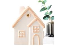 Soporte de té estilo cabaña | Soporte de cerámica para velas de té | Decoración romántica del hogar de campo para dormitorio, sala de estar, baño, dormitorio, entrada y espacio de relajación de yoga