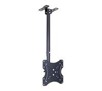 Soporte de techo ajustable para televisores de 12 a 32 pulgadas, soporte inclinable y giratorio, soporta hasta 66 libras, VESA 200 x 200, perfecto para instalación en pared o mural