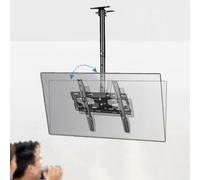 Soporte de techo ajustable para TV con soporte telescópico y rotación de 180°, perfecto para ángulos de visión óptimos en cualquier habitación