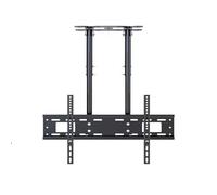 Soporte de techo ajustable para TV, soporte de pared inclinable para televisores de 40 a 85 pulgadas, soporte de TV de 2 postes individuales, VESA máximo 600 x 400 mm, fácil instalación, diseño que
