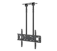 Soporte de techo ajustable para TV, soporte de pared para televisores de 40 a 85 pulgadas, soporte de TV inclinable con dos polos, soporte resistente para una experiencia de visualización óptima