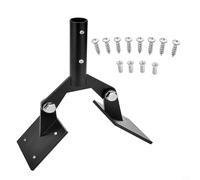 Soporte de techo de acero ajustable fiable premium para veleta de jardín para requisitos de hardware postes de hasta 3/4 pulgadas, soporte resistente a la intemperie para antenas y