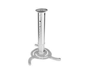 Soporte de techo de aluminio para proyector, ajustable 360, con almacenamiento de cables.