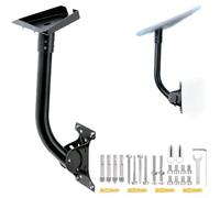 Soporte de techo de tubo curvo ajustable de acero inoxidable para tercera generación versión 3 y cuarta generación modelo cuatro con acabado gris giratorio de círculo completo (B)