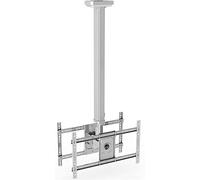 Soporte de techo doble para TV, ajustable, inclinable y giratorio, soporte multifunción soporta televisores de pantalla plana de 32 75 pulgadas de espalda a espalda, perfecto para cine en casa y uso