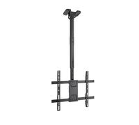 Soporte de Techo Extensible, Inclinable y Giratorio para Pantallas 32"-75", hasta 60 Kg de Peso, VESA hasta 400x400, Color Negro