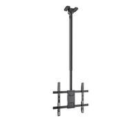 Soporte de Techo Extensible, Inclinable y Giratorio para Pantallas 32"-75", hasta 60 Kg de Peso, VESA hasta 400x400, Color Negro