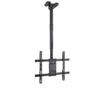 Soporte de Techo Extensible, Inclinable y Giratorio para Pantallas 32"-75", hasta 60 Kg de Peso, VESA hasta 400x400, Color Negro