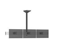 Soporte de Techo Kimex 031-4332K1 para 3 Pantallas 32″ VESA 100x100 Ajustable Gris/Negro