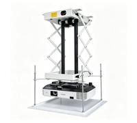 Soporte De Techo Motorizado para Proyector con Control Remoto Inalámbrico, Soporte Eléctrico Tipo Tijera para Proyector, Fácil Instalación para Cine En Casa, Oficina, Aula Y Un Entorno De Trabajo