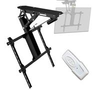 Soporte de Techo motorizado para TV, Ajuste de ángulo de 0 a 75°, Compatible con televisores de 32 a 65 Pulgadas y de 50 a 90 Pulgadas para techos Planos e Inclinados(50-90 Inch)