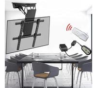 Soporte de techo motorizado para TV con control remoto e interruptor para televisores de 32 a 70 pulgadas, resolviendo problemas de espacio y ángulo de visión