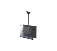 Soporte de techo NEWSTAR NM-C440DBLACK para pantalla plana - Negro - 2 pantallas LCD - Inclinable - Hasta 400 x 400 mm