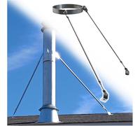 Soporte de techo para chimenea para mejorar la estabilidad del viento y la nieve, fácil instalación