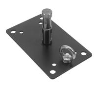 Soporte de Techo para Iluminación Profesional con Acero Inoxidable Negro | Fijación Versátil, Ahorro de Espacio, Soporte Fiable, Incluye Tornillos, para Estudios Profesionales y Filmación