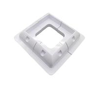 Soporte de techo para panel solar de patio - 31 x 24 cm, accesorios para caravanas, bastidores portátiles marinos marinos, marco de estructura ligera, sujetadores seguros para montaje en placa para